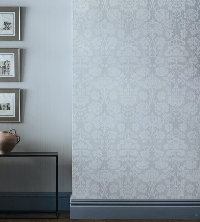 Beauvais Wallpaper - Silver - Zoffany